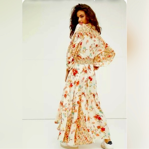 Free People Boho Floral Prairie Dress - Picture 3 of 16
